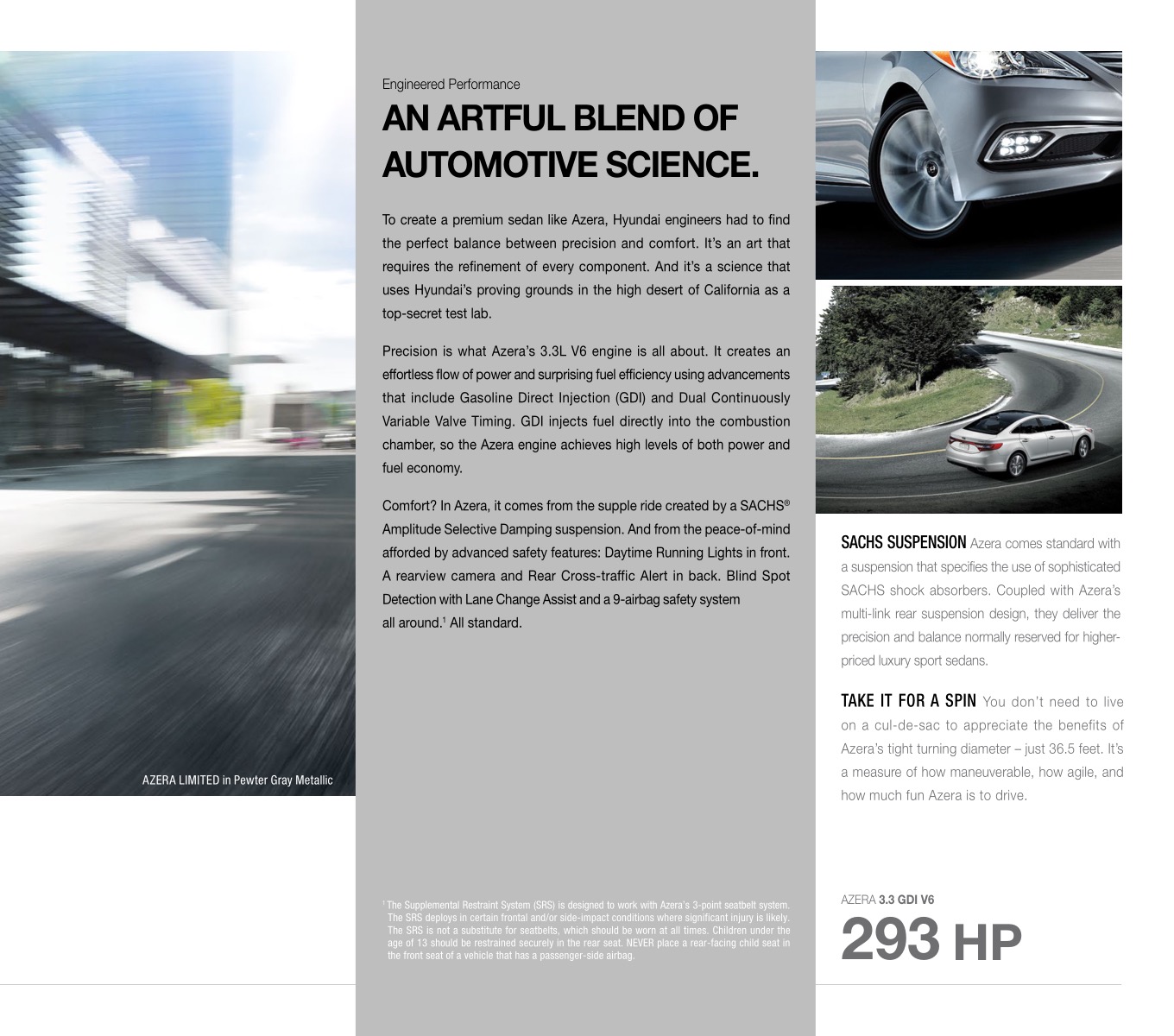 2015 Hyundai Azera Brochure Page 7
